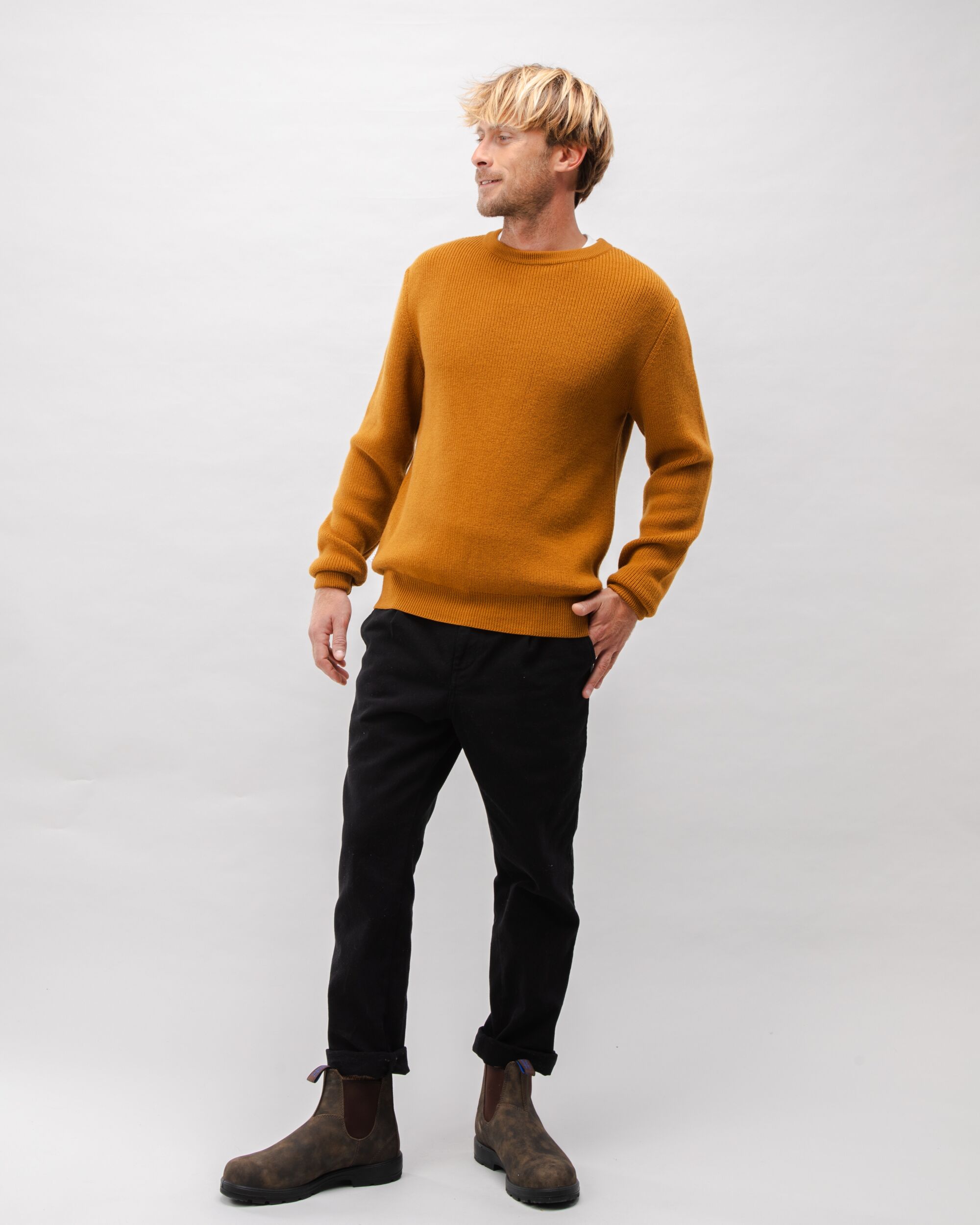Waterfront Wool Sweater Mustard
