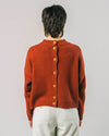Back Buttons Sweater Terracotta