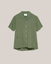 Seersucker Aloha Shirt Kakhi