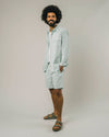 Corduroy Short Acqua