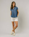 Indigo Denim Blouse