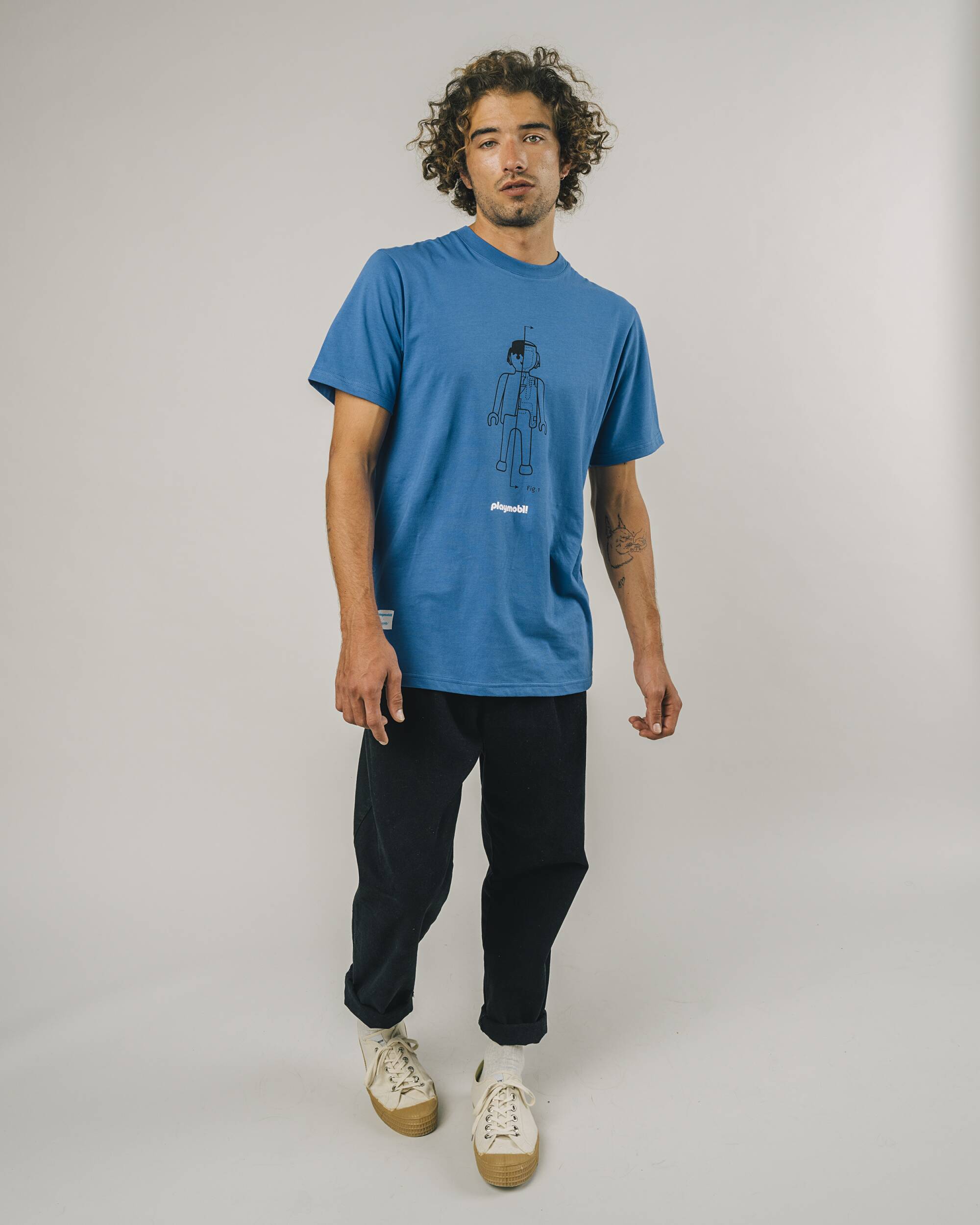 Playmobil Figure Cotton T-shirt Blue
