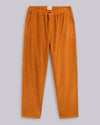 Corduroy Oversize Elastic Pants Pumpkin