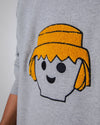 Playmobil Face Sweatshirt Grey