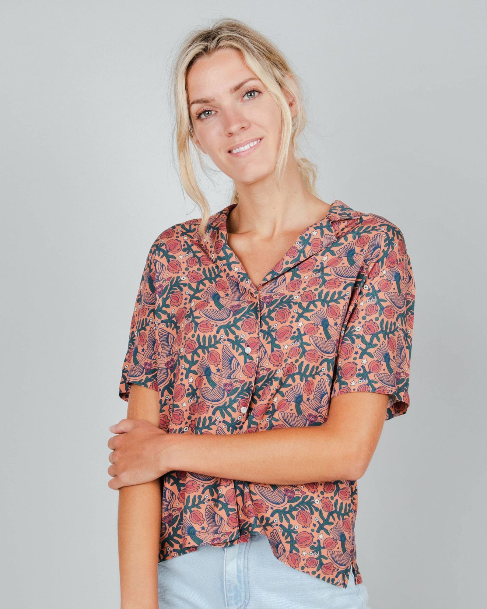 Asis Percales Passerine Aloha Blouse