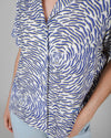 Asis Percales Tiger Aloha Blouse White