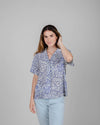 Asis Percales Tiger Aloha Blouse White