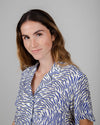 Asis Percales Tiger Aloha Blouse White