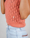 Lace Knitted T-Shirt Pomelo