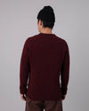 Raglan Wool Sweater Bordeaux