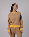 Stripes Rounded Sweatshirt Raffia