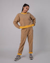 Stripes Rounded Sweatshirt Raffia