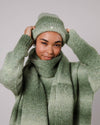 Retro Alpaca Beanie Moss