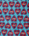 Asis Percales Heart Aloha Navy