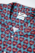 Asis Percales Heart Aloha Navy