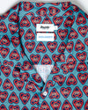 Asis Percales Heart Aloha Navy