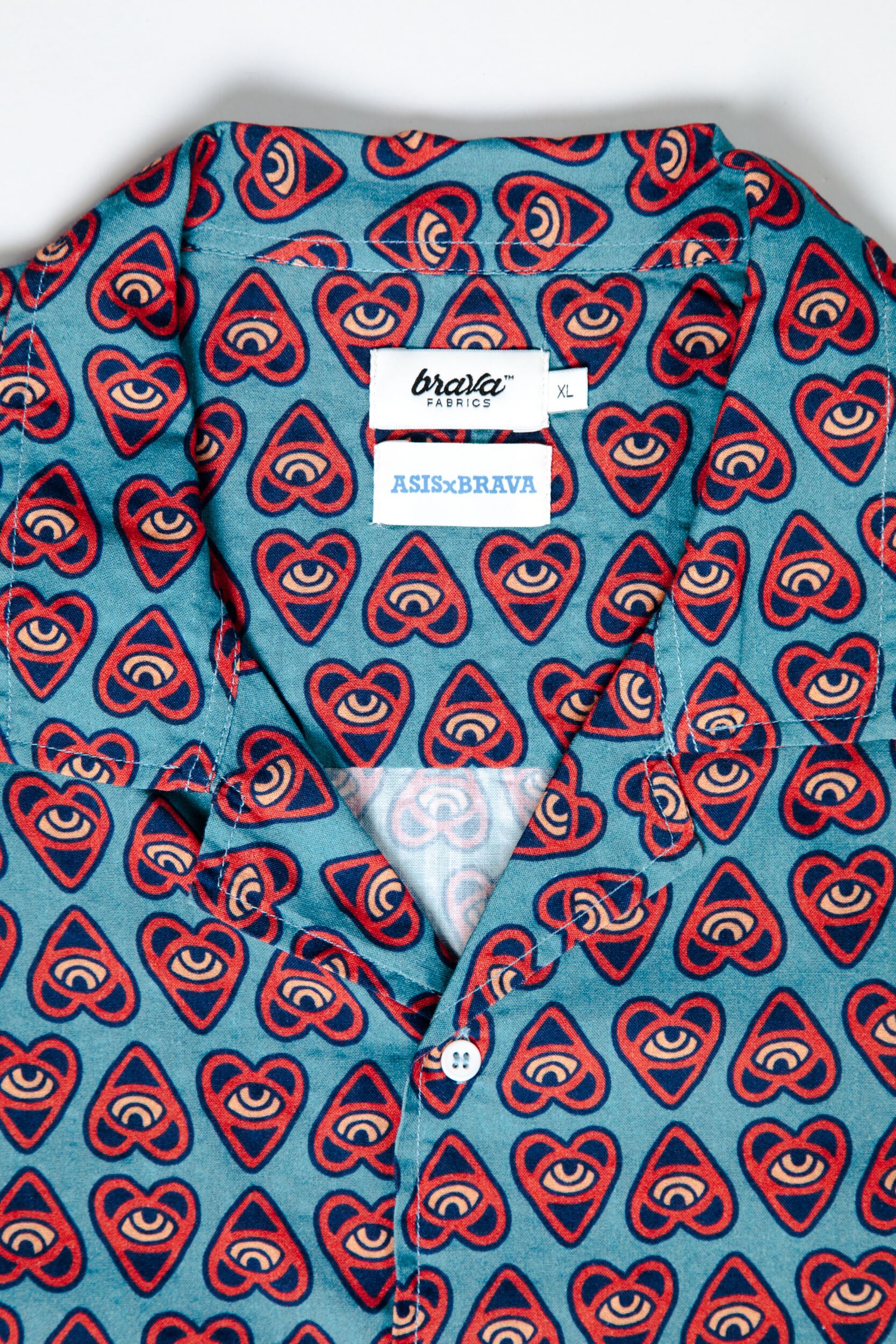 Asis Percales Heart Aloha Navy