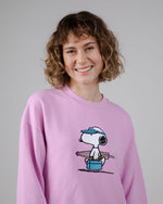 Peanuts Beach Sweatshirt Pink