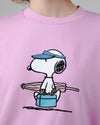 Peanuts Beach Sweatshirt Pink