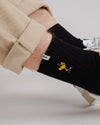 Peanuts Woodstock Ribbed Socks Black