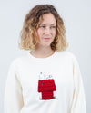 Peanuts Snoopy Doghouse Rounded Cotton Sweatshirt
