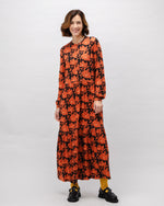 Bloom Romantic Viscose Long Dress Black