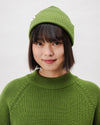 Waterfront Cropped Wool Sweater Green