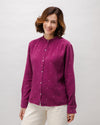 Dusk Boho Cotton Blouse Grape