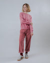Dusk Raglan Cotton Sweatshirt Rose