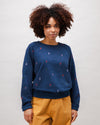 Jellyfish Raglan Cotton Sweatshirt Navy