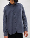 Mouline Flannel Overshirt Dark Grey