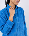 Corduroy Oversize Blouse Blue