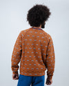 Eyes Jacquard Sweatshirt Orange