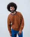 Eyes Jacquard Sweatshirt Orange