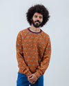 Eyes Jacquard Sweatshirt Orange
