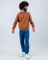 Eyes Jacquard Sweatshirt Orange