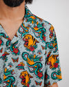 Old School Tattoo Aloha Shirt Mist