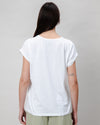 Peanuts Flowers Scoop Tee White