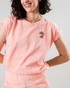 Peanuts Tropical Scoop Tee Pink