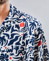 Ola de Calor Aloha Shirt Navy