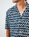 Sunset Aloha Shirt Navy