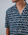 Sunset Aloha Shirt Navy