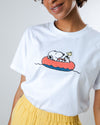 Peanuts Floating Oversize Tee White