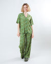 Peanuts Flower Garden Aloha Green