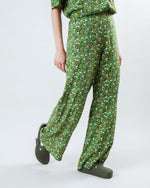 Peanuts Flower Garden Wide Leg Pants Green