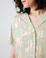 Borneo Aloha Blouse Ecru