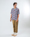 Asis Percales Tigris Aloha Shirt Ecru