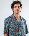 Asis Percales Tigris Aloha Shirt Light Green