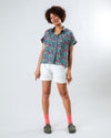 Asis Percales Tigris Batwing Blouse Light Green