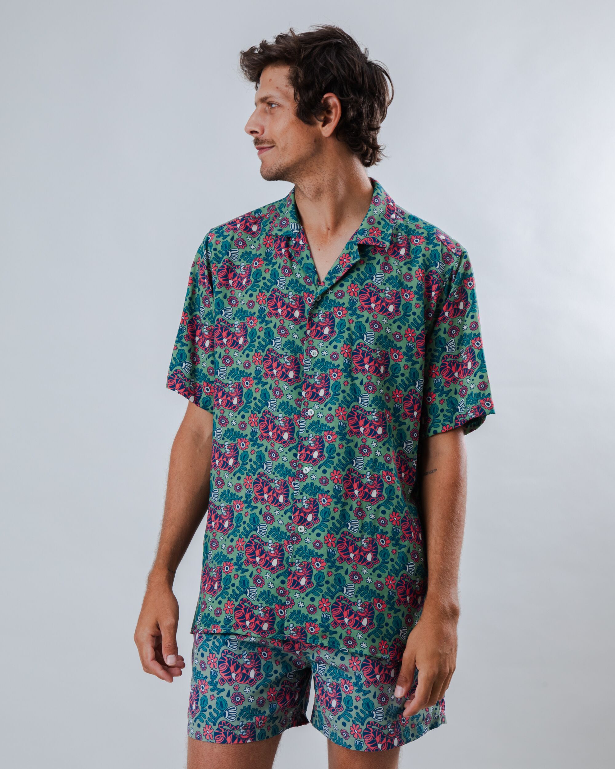 Asis Percales Tigris Swimwear Light Green